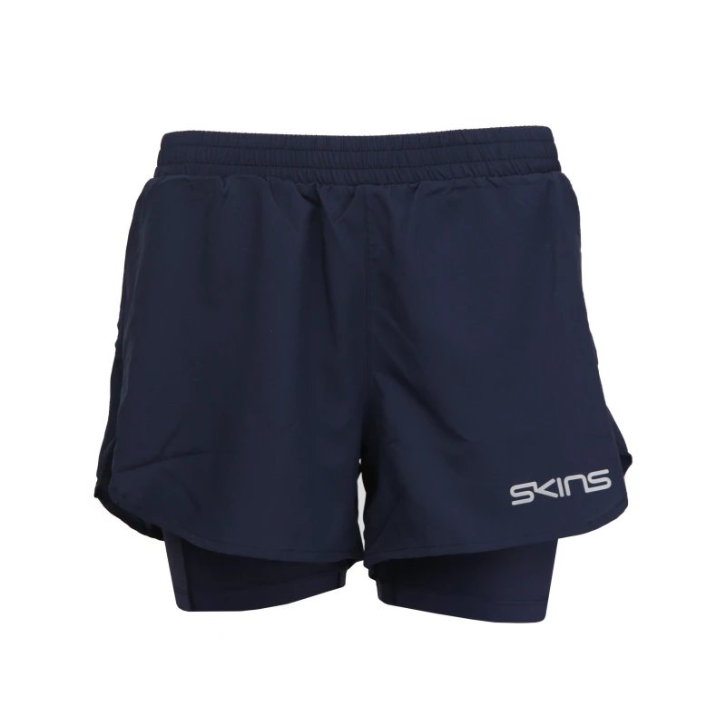 Image of Skins Sr3 Superpose Performance Shorts Womens - Blue Blue 8