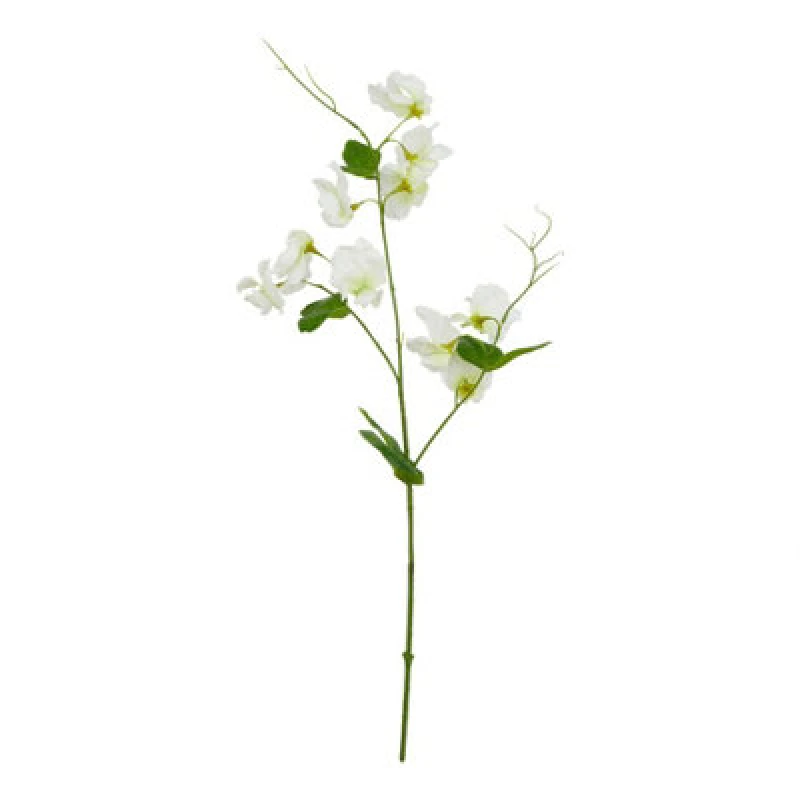 Image of Hill Interiors The Natural Garden Collection Sweetpea Artificial Flower White (One Size)