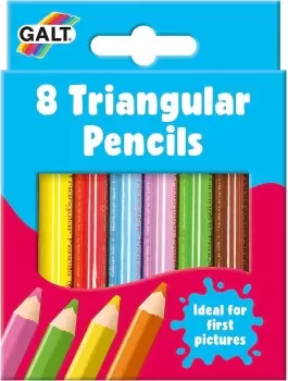 image of Galt Toys - 8 Triangular Pencils