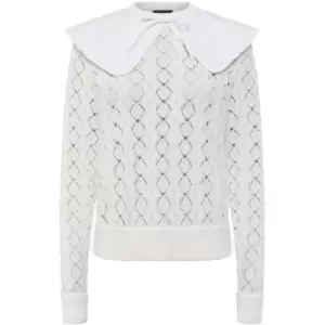 image of French Connection Karli Collared Jumper - White