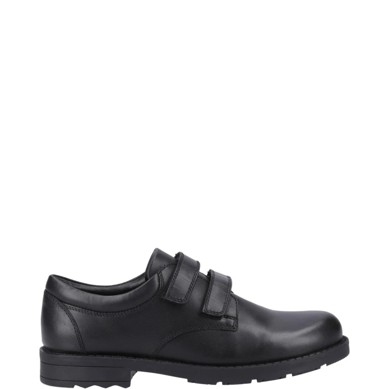 Image of Hush Puppies Barry Senior Leather School Shoes UK Size 4 (EU 37) Black HUS840-BLACK-4