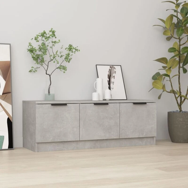 Image of VIDAXL TV Cabinet Concrete Grey 102x35x36.5cm Engineered Wood Vidaxl 8720287079309