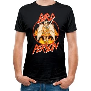Image of Rick And Morty - Bird Person Mens Large T-Shirt - Black