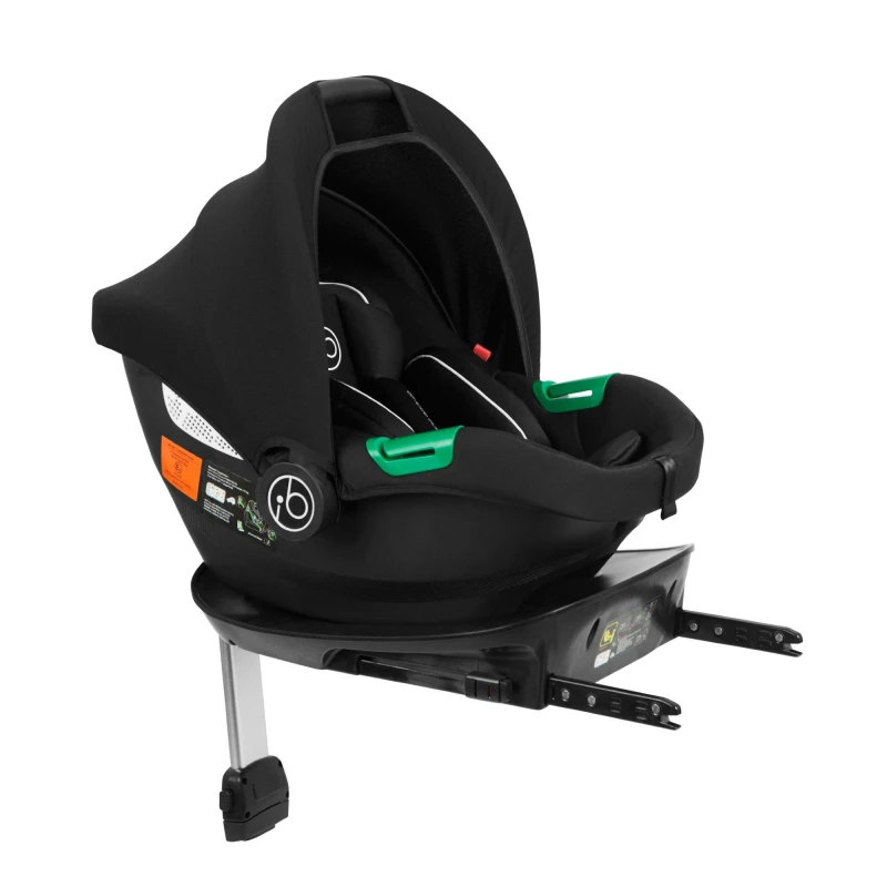 Image of Ickle Bubba Cirrus i-Size Car Seat & Isofix Base - Black One Size