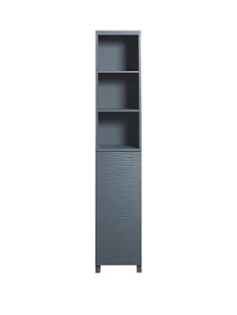 image of Lloyd Pascal Wave Bathroom Tallboy - Grey