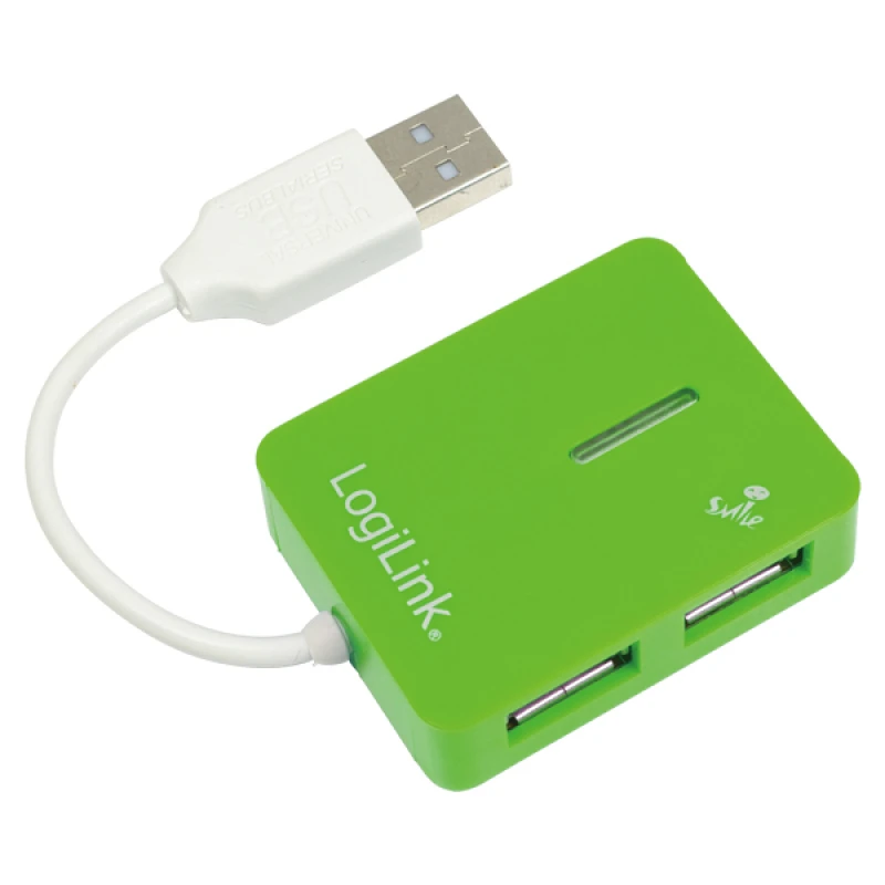 Image of LogiLink USB 2.0 4-Port Hub 480 Mbps Green