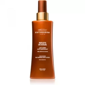 Image of Institut Esthederm Sun Sheen Sun Kissed Self-Tanning Body Gel Self-Tanning Cream for Body Shade Light Tan 150ml