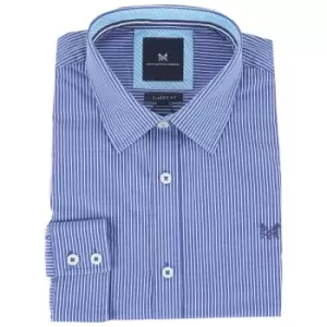 Image of Crew Mens Classic Micro Stripe Shirt Ultramarine Small