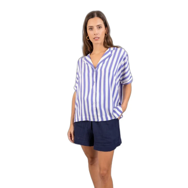 Image of Bizance Woman's shirt Bizance gogo Bleu Female S