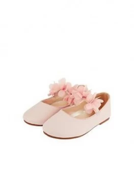 Image of Monsoon Baby Girls Macaroon Pink Corsage Walker - Pale Pink