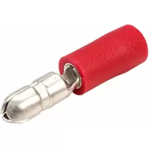 image of 4mm Red 12A Male Bullet Pack of 100 - Truconnect