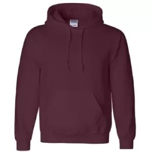 image of Gildan Heavyweight DryBlend Adult Unisex Hooded Sweatshirt Top / Hoodie (13 Colours) (2XL) (Maroon)