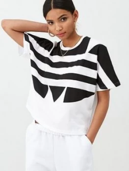Image of Adidas Originals Large Logo Tee - White