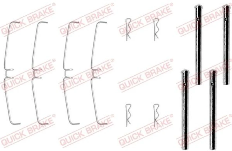 Image of QUICK BRAKE Brake pad fitting kit QUICK BRAKE 109-0907