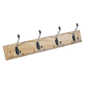 Image of BQ Chrome effect Hook rail H15mm W70mm L458mm