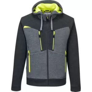 Image of Portwest DX4 Mens Zipped Hoodie Metal Grey 2XL
