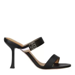Image of BOSS Leather Heeled Mules - Black