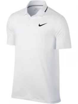 Image of Mens Nike Dry Solid Polo White