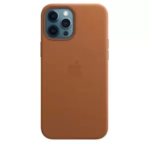 Image of Apple iPhone 12 Pro Max Leather Case with MagSafe Saddle Brown MHKL3ZM/A