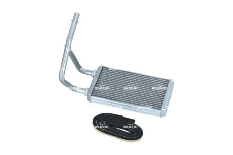 Image of NRF 54312 Heat Exchanger EASY FIT with rubber grommet Aluminium Heat Exchanger,interior heating (467)