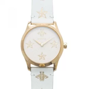 image of G-Timeless Quartz White Dial Ladies Watch