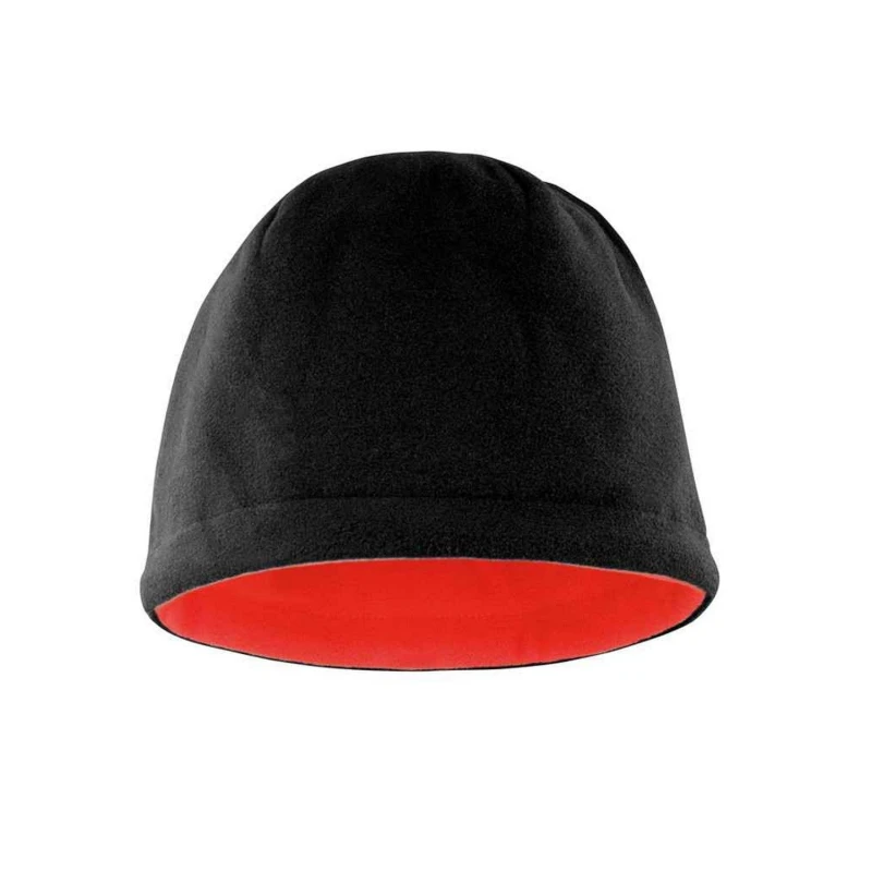 Image of Result Result Men Fleece Reversible Hat in Black One Size Male 5063527291608