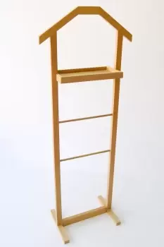 Image of Rynpso Solid Wood Handmade Valet Stand with Wallet and Phone Tray