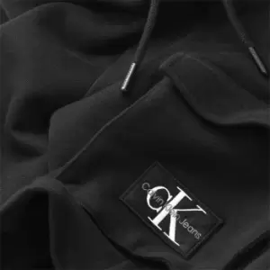 Image of Calvin Klein Jeans Badge Jogger Cargo Shorts - Black