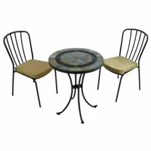 Image of Villena 60cm Bistro Table with 2 Milan Chairs Set