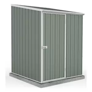 Image of Absco 5x5ft Space Saver Metal Pent Shed - Green