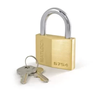 image of 50X26MM Shackle Solid Brass Padlock