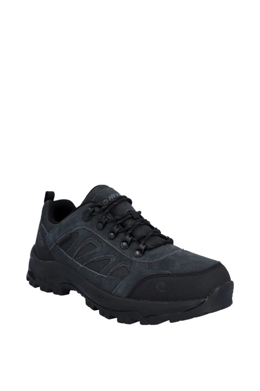 Image of Hi Tec Mens Bandera Expedition Low Walking Shoes UK Size 13 (EU 47) Charcoal Black HIT170-CHABLK-13