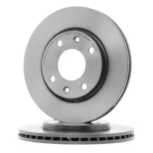 Image of BREMBO Brake disc PRIME LINE - UV Coated 09.9610.11 Brake rotor,Brake discs PEUGEOT,CITROEN,206 Schragheck (2A/C),206+ Schragheck (2L_, 2M_)