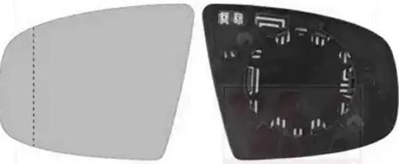 Image of VAN WEZEL 0687837 Wing Mirror Glass * HAGUS * Left Mirror Glass,outside mirror (1914)