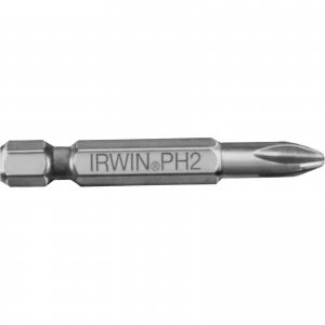 Image of Irwin Pozi Power Screwdriver Bit PZ2 50mm Pack of 2