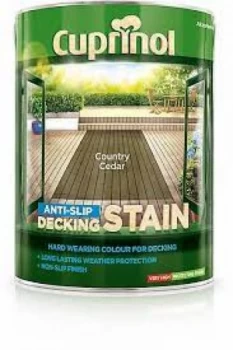 image of Cuprinol Decking Stain Country Cedar 5L