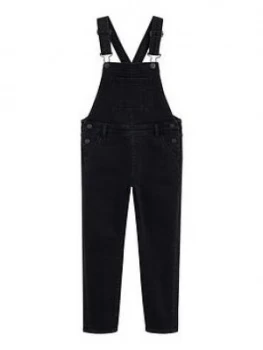 Mango Girls Denim Dungarees - Charcoal