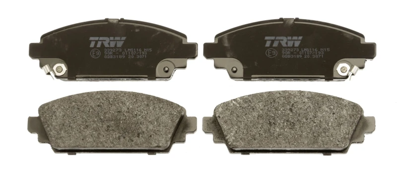 Image of TRW GDB3189 Brake pad set with acoustic wear warning Brake Pad Set,disc brake (402)