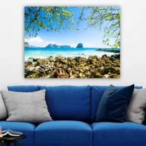 Image of 222355891_70100 Multicolor Decorative Canvas Painting