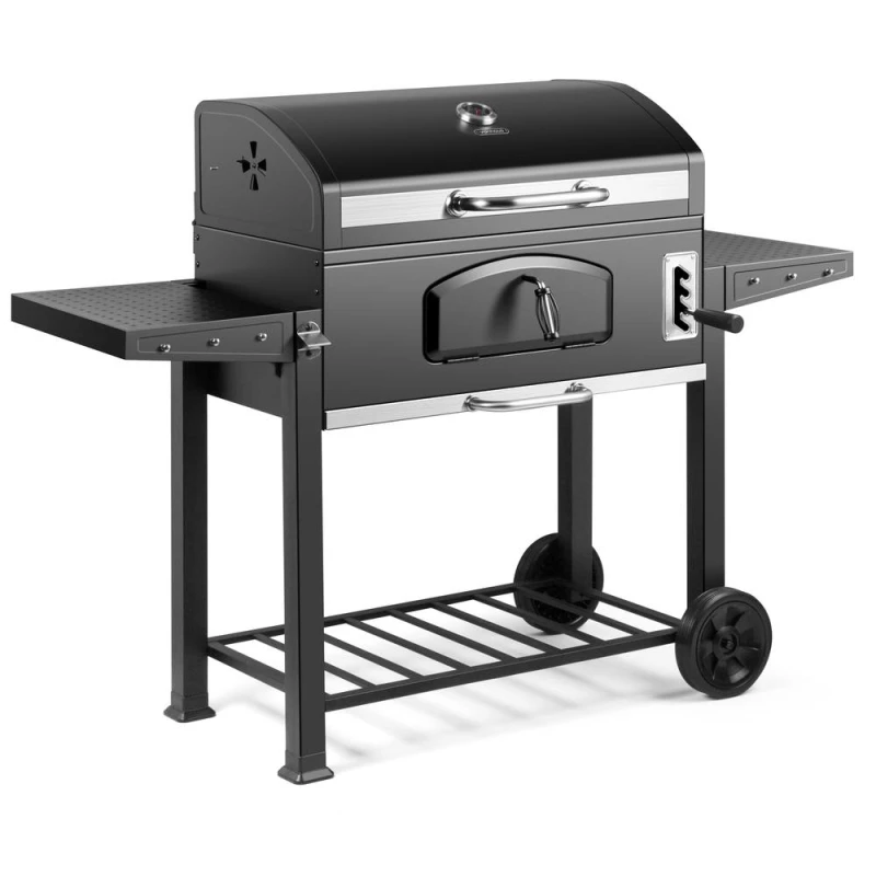 Image of VonHaus Portable Black Charcoal Barbecue Black