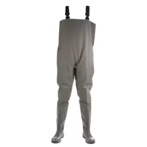 Image of Amblers Mens Tyne Chest Safety Wader Wellingtons (6.5 UK) (Green)