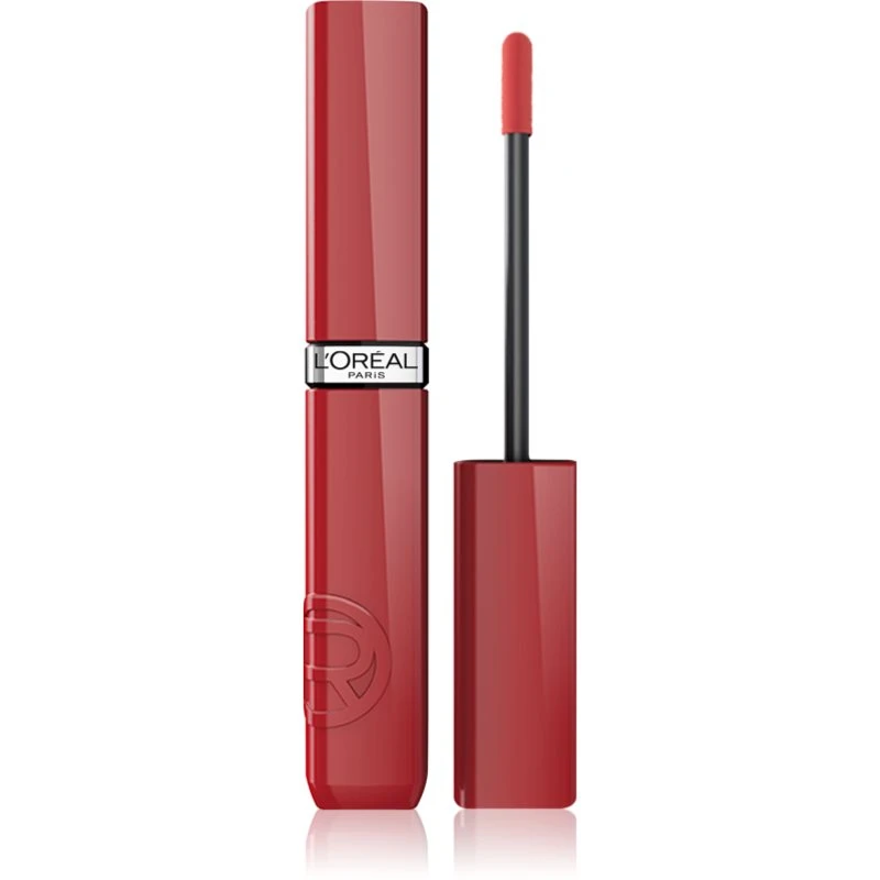 Image of LOreal Paris Infaillible Laque Resistance long-lasting liquid lipstick adds moisture and shine shade 215 Drunk in Rose 4.3 ml