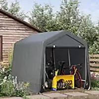 image of OutSunny Garden Shed Grey