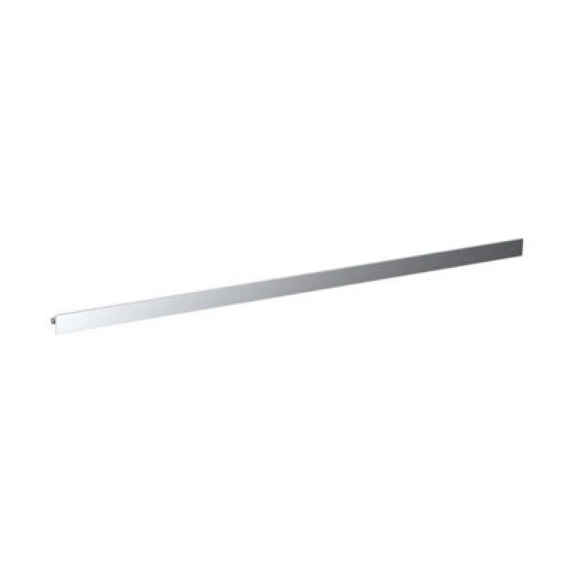 Image of Hudson Reed Seven Shaped Centres Furniture Handle, Aluminium Built F Shape Bathroom Cabinet Drawer Handle In Chrome Finish, 480mm