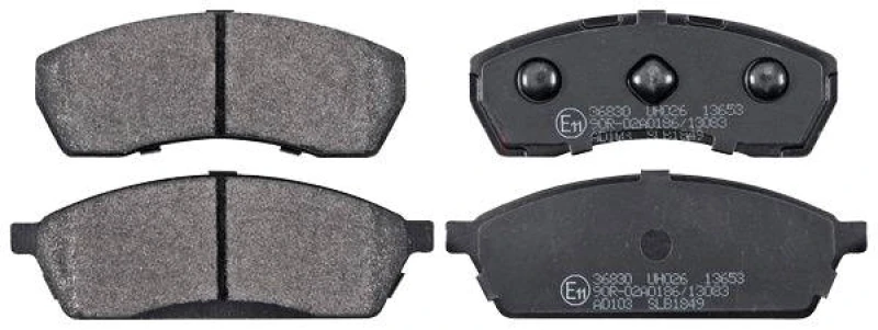 Image of A.B.S. 36830 Brake pad set without integrated wear sensor Brake Pad Set,disc brake (402)