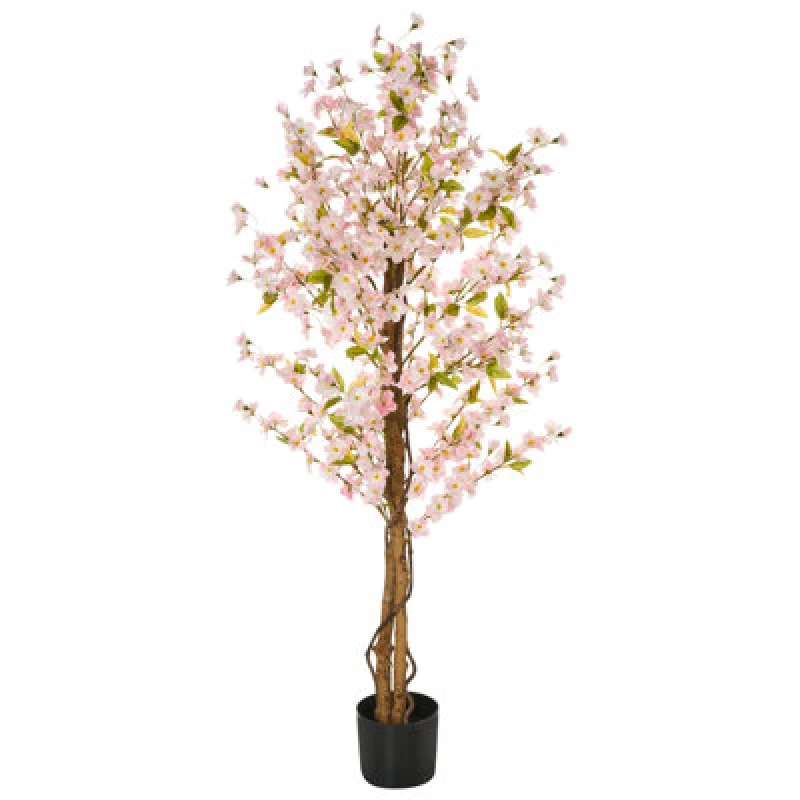 Image of Beliani Artificial Plant Sakura 150 Cm Pink