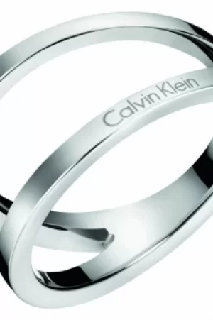 Image of Ladies Calvin Klein Stainless Steel Size N Outline Ring KJ6VMR000107