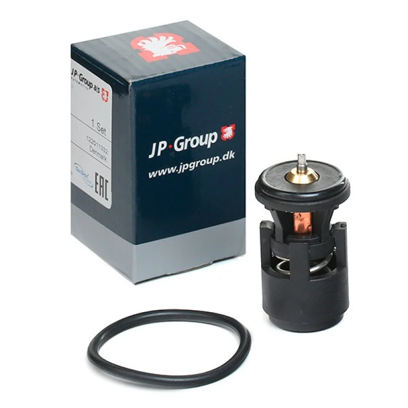 Image of JP GROUP 1114600711 Engine thermostat JP with gasket/seal Thermostat,coolant (316)