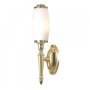 Image of Bathroom Wall Light - Polished Brass IP44