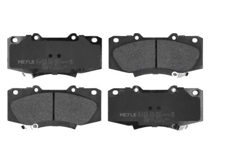 Image of MEYLE 025 252 0917 Brake pad set Front Axle, with acoustic wear warning, Original Quality, with anti-squeak plate Brake Pad Set,disc brake (402)